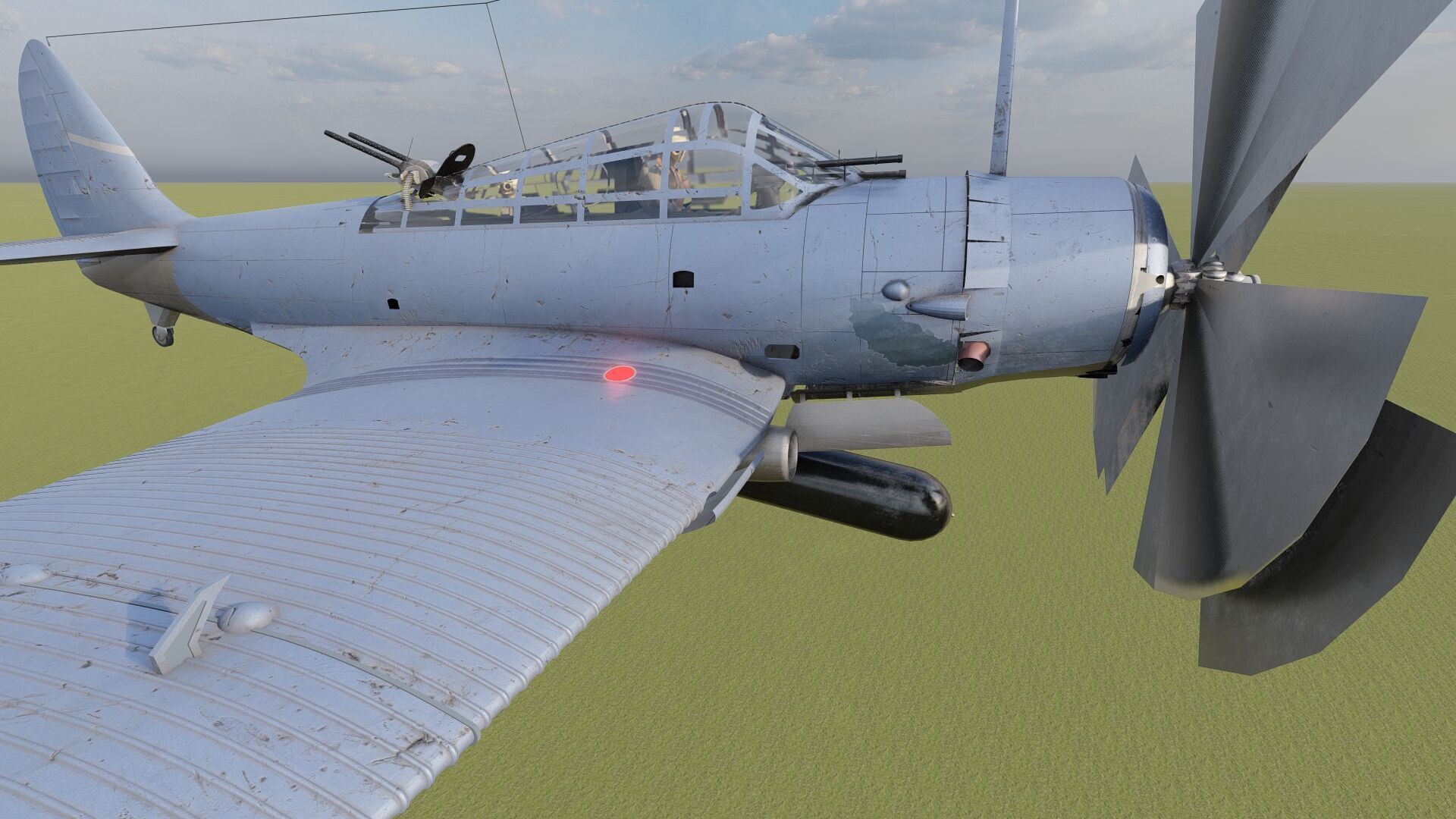 Douglas SBD Dauntless 3D model_12
