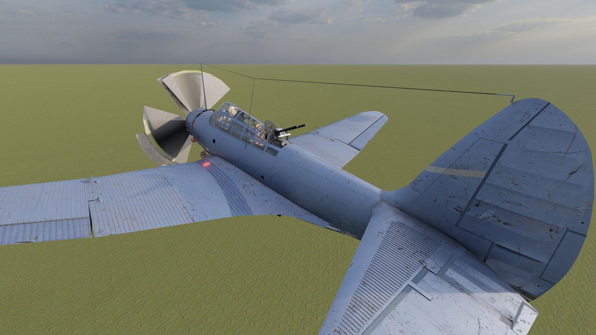 Douglas SBD Dauntless 3D model_9