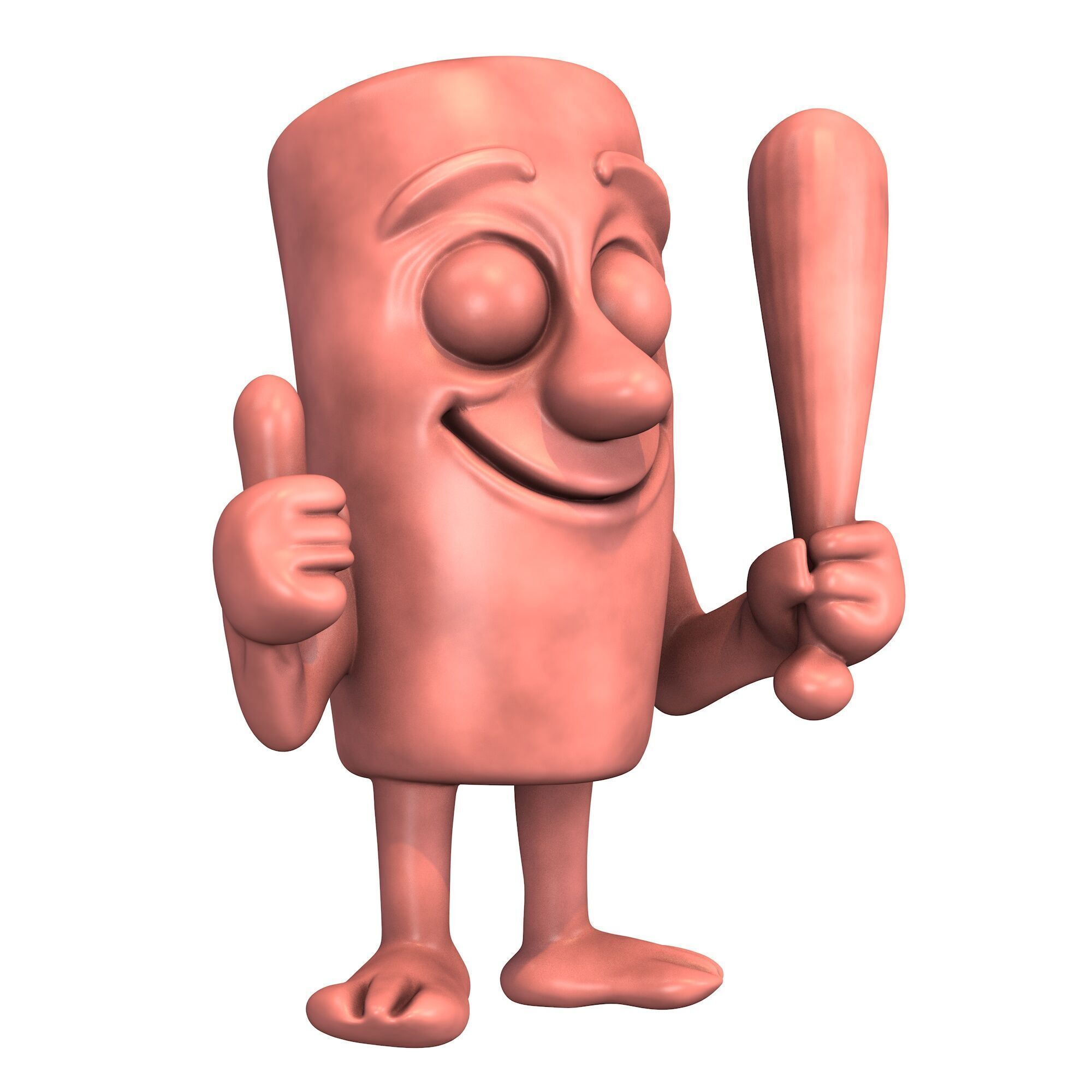 Tung Tung Tung Sahur 3D print model_5