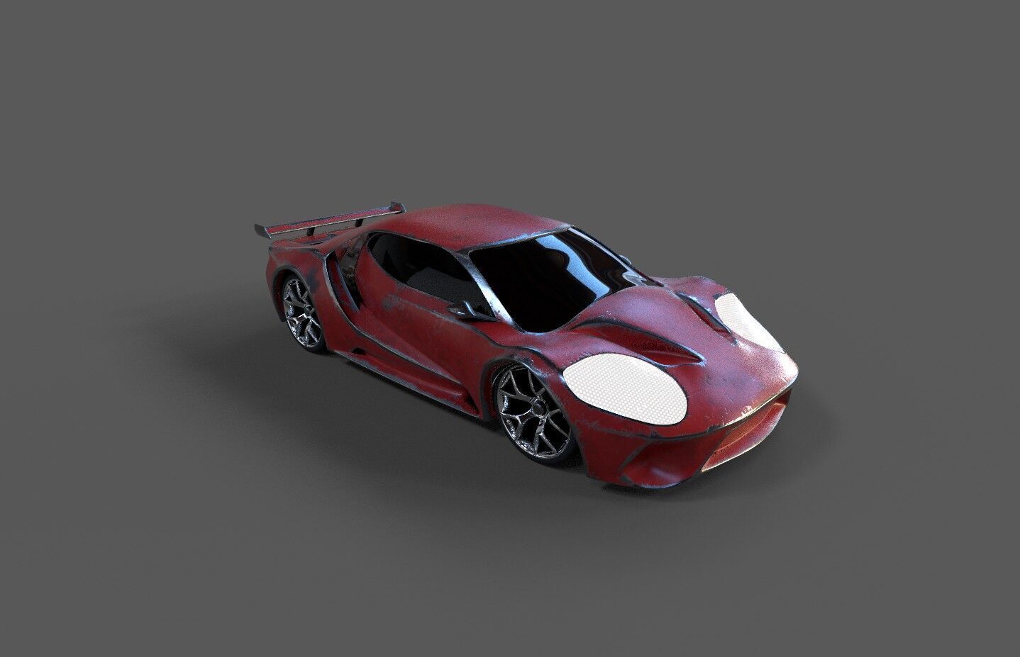 High-Quality 3D CarModel Low-poly 3D model_2