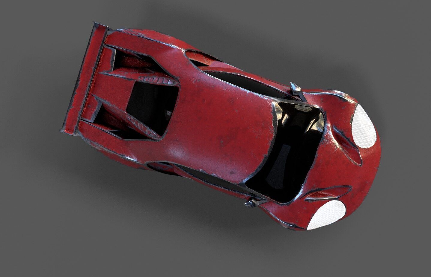 High-Quality 3D CarModel Low-poly 3D model_4