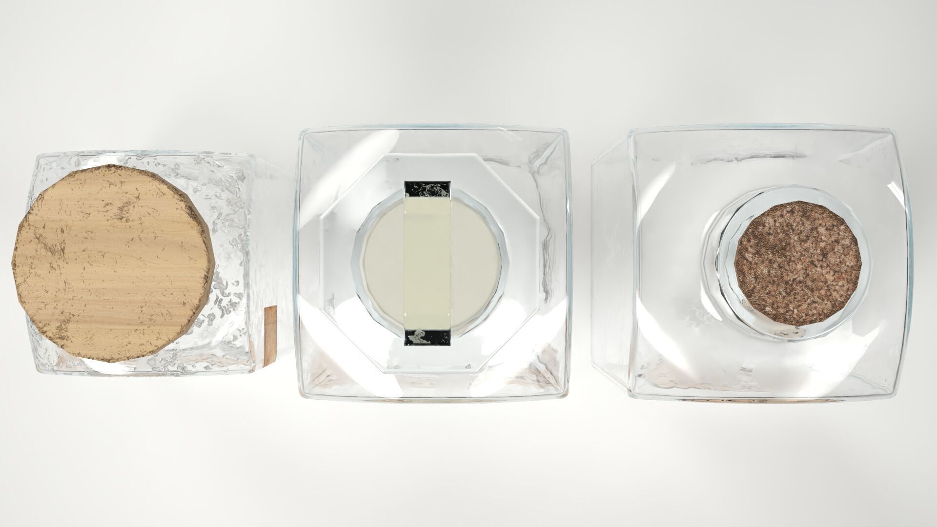 Old Apothecary Medicine Bottles Low-poly 3D model_4