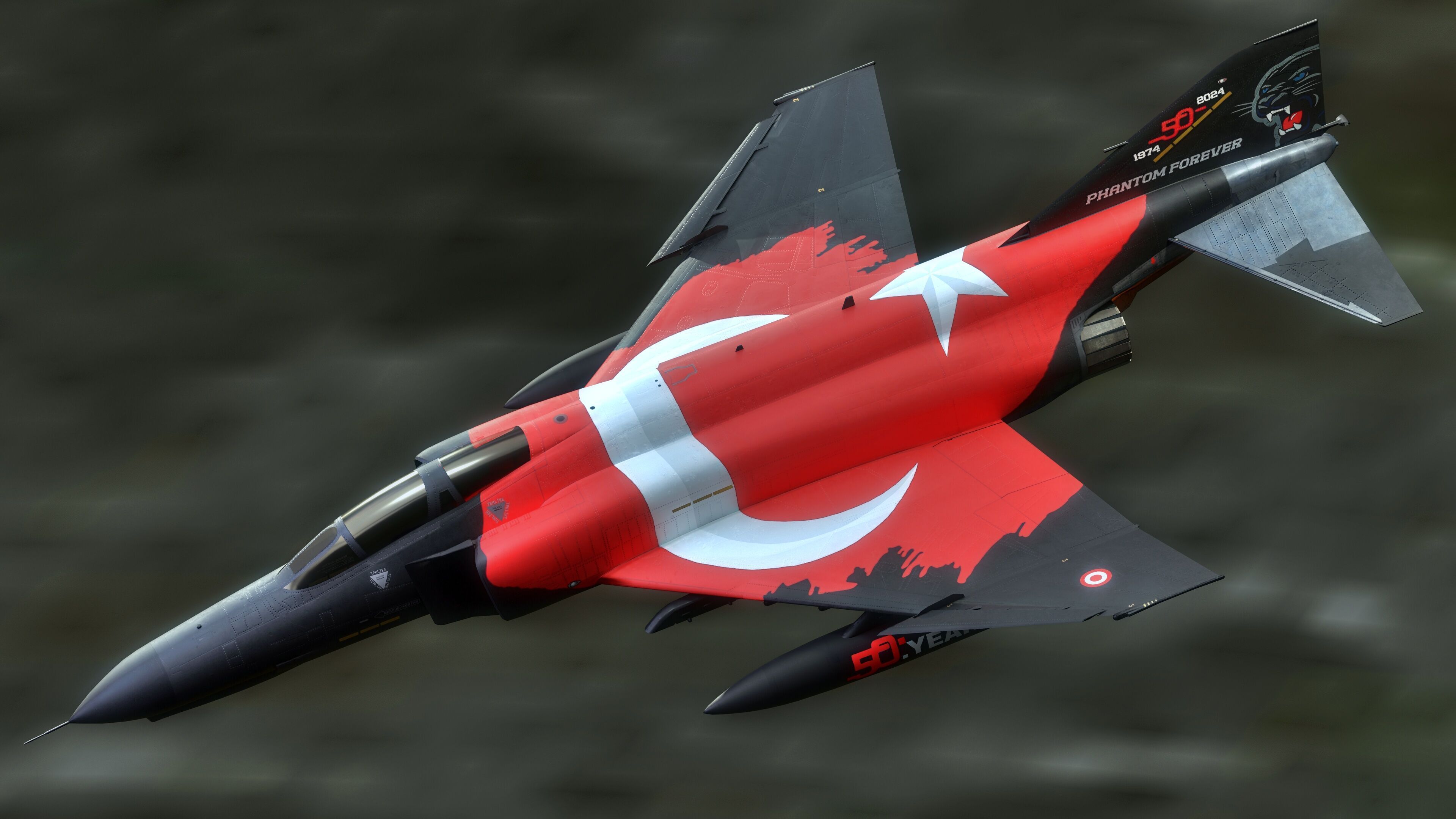 F4 Phantom 2-Turkey -Fully Rigged-High Resolution Textures Low-poly 3D model_0