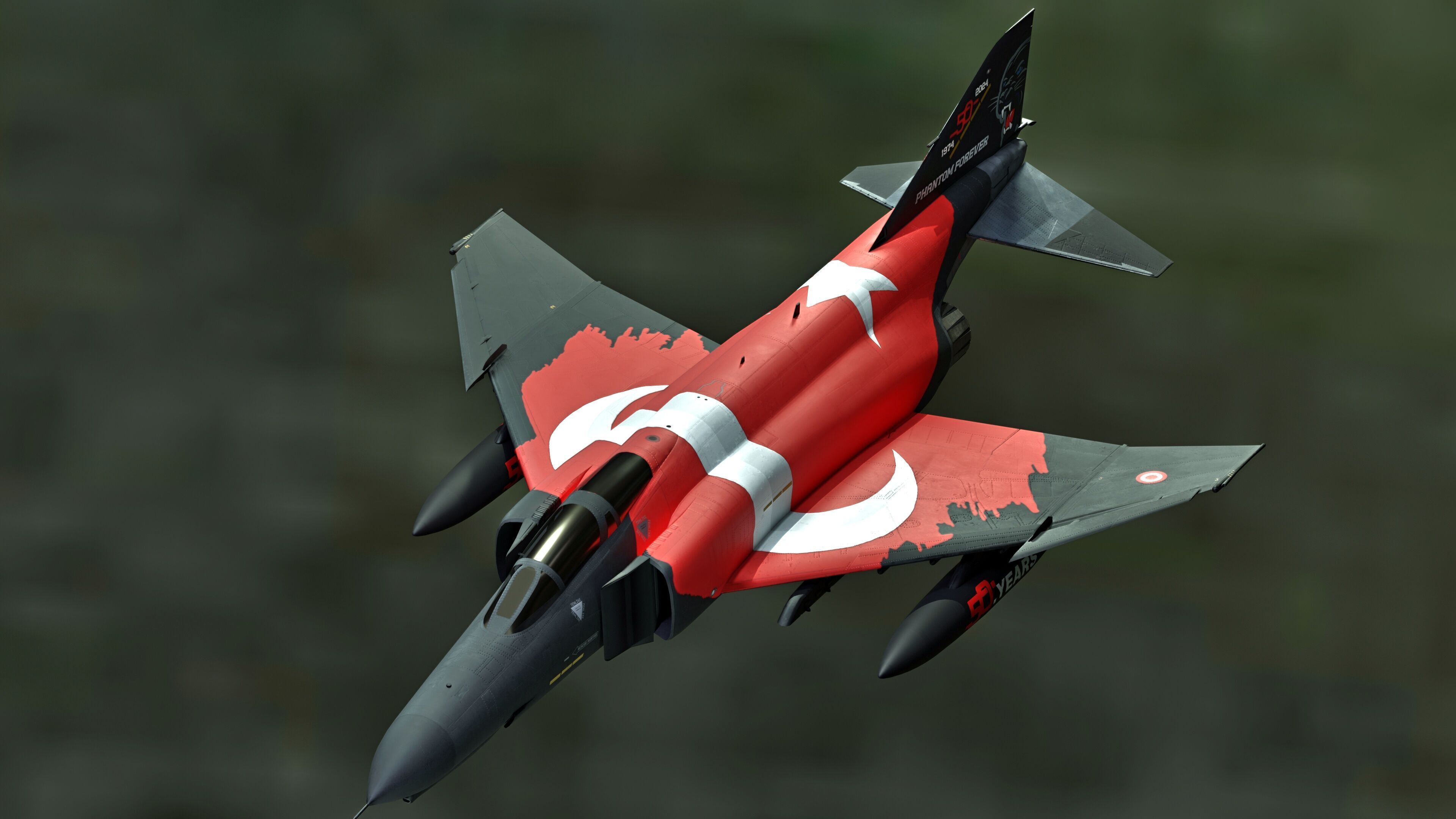 F4 Phantom 2-Turkey -Fully Rigged-High Resolution Textures Low-poly 3D model_5