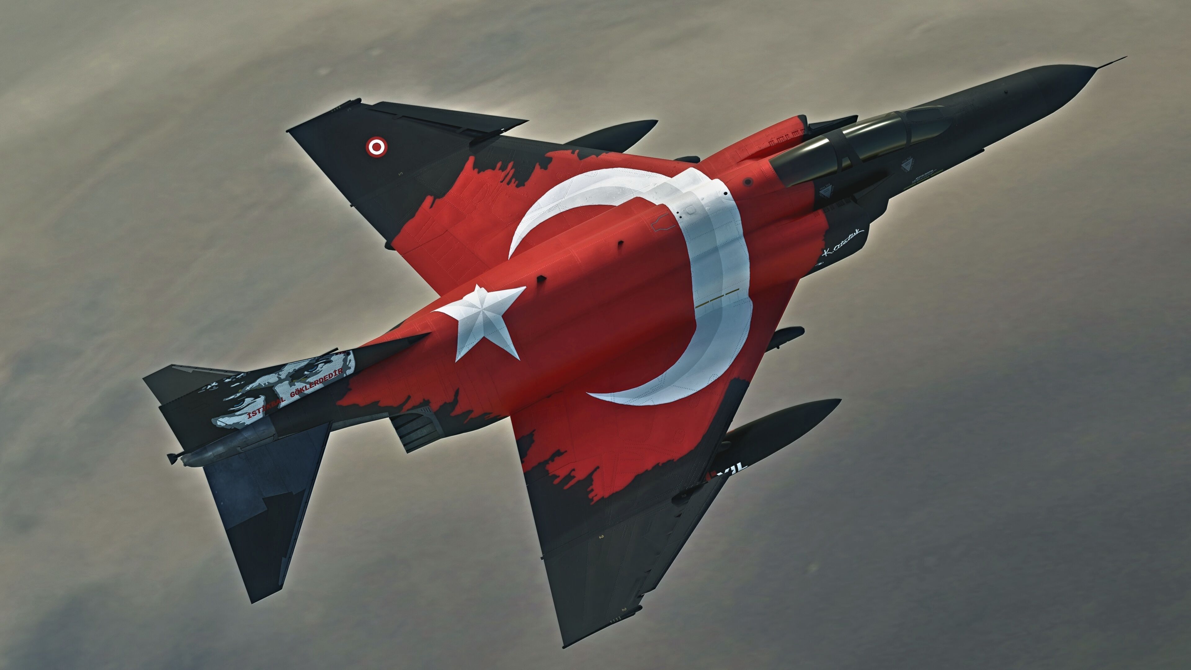 F4 Phantom 2-Turkey -Fully Rigged-High Resolution Textures Low-poly 3D model_12