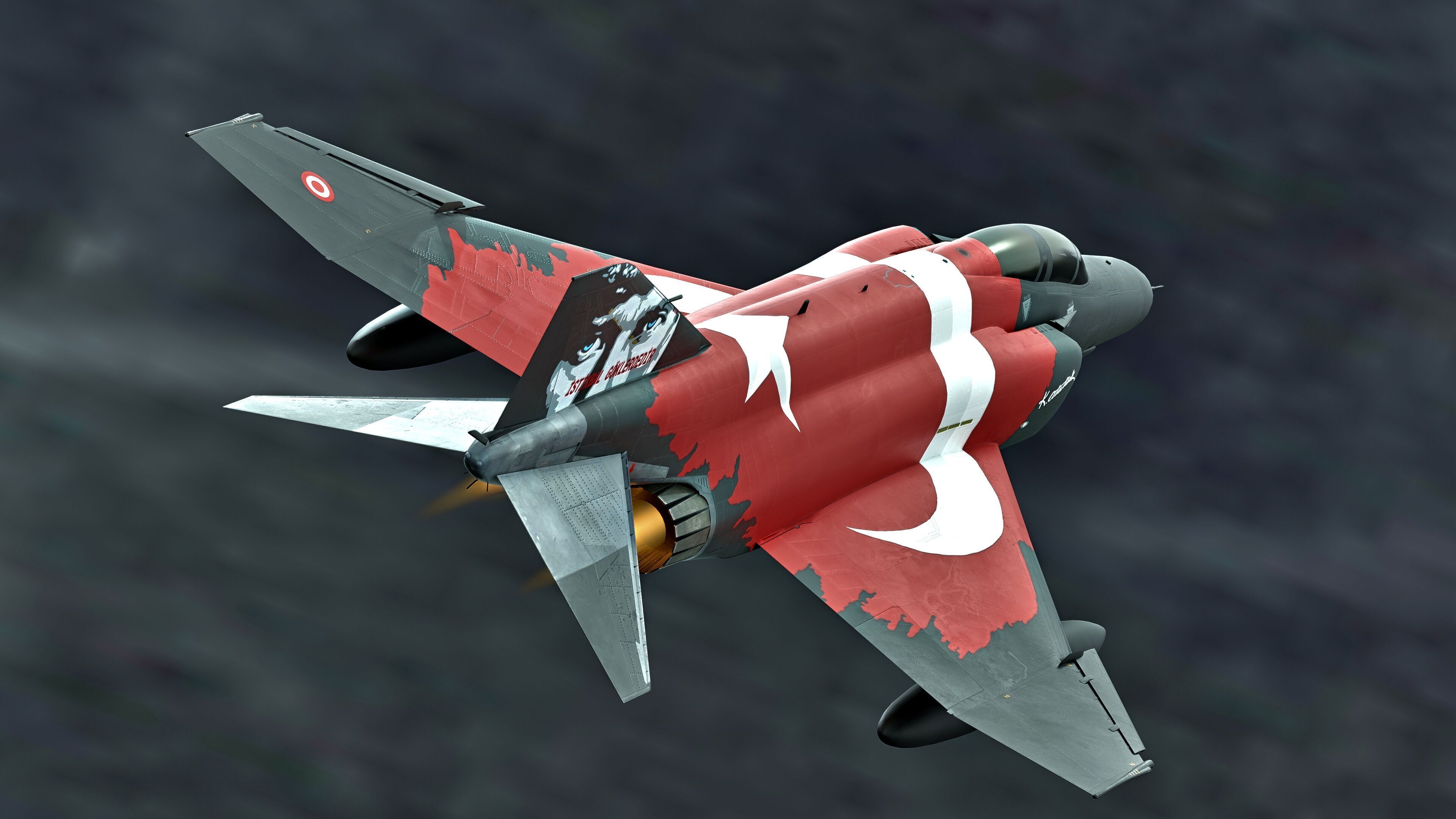 F4 Phantom 2-Turkey -Fully Rigged-High Resolution Textures Low-poly 3D model_10