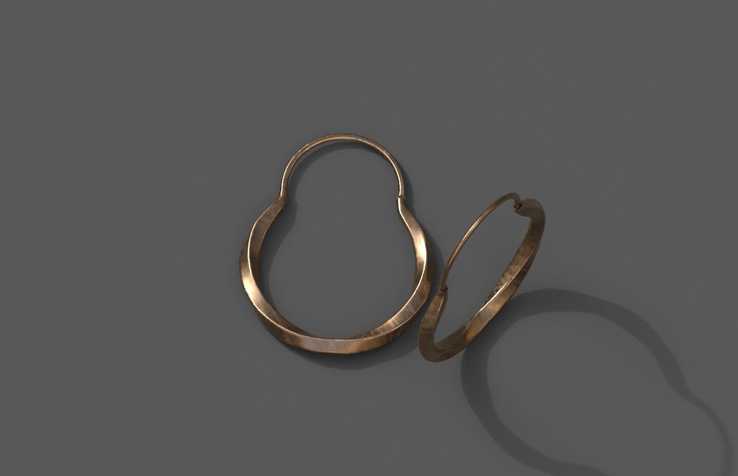 High-Quality 3D Earrings Model Pack 4 Low-poly 3D model_5