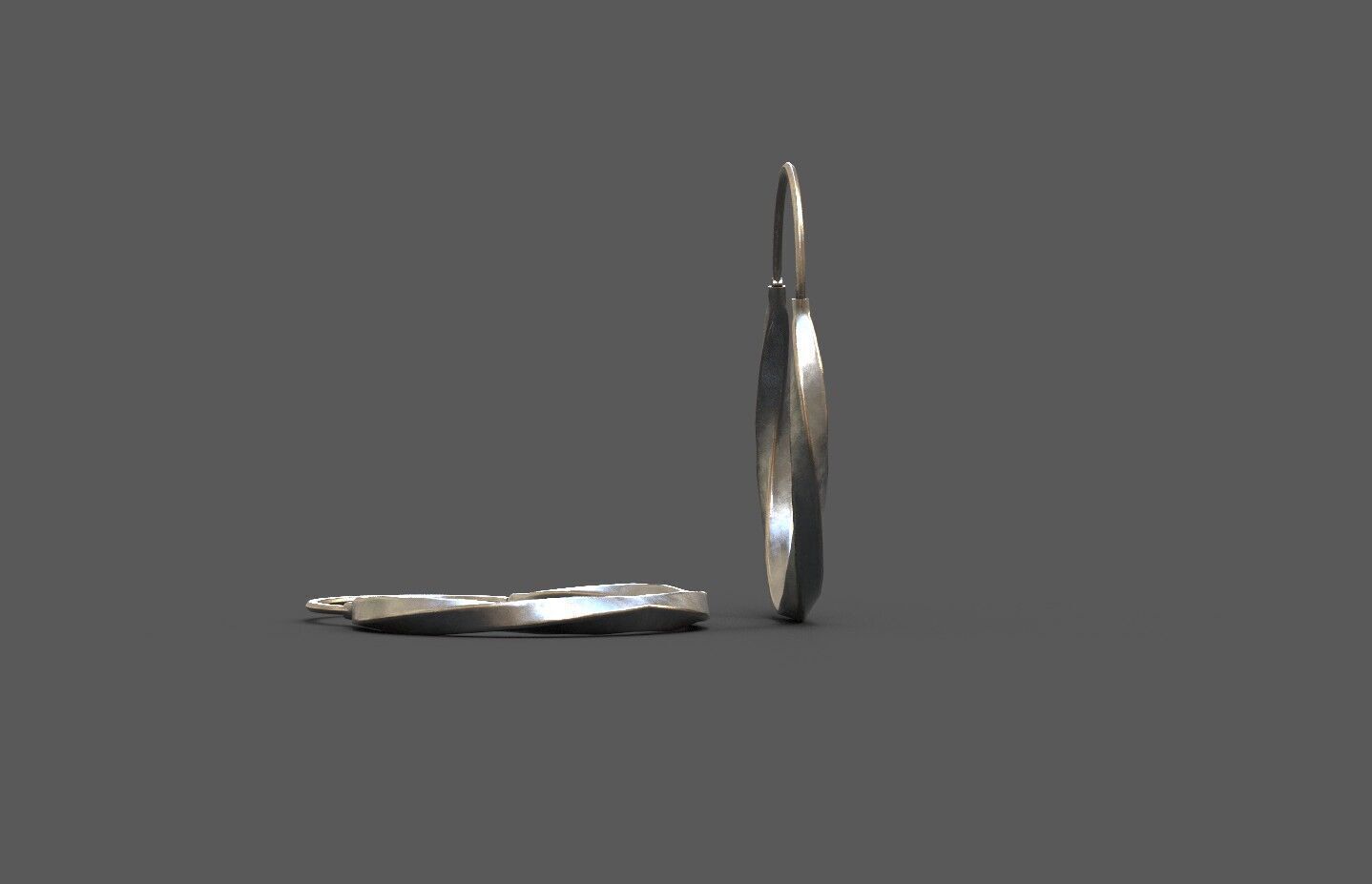 High-Quality 3D Earrings Model Pack 4 Low-poly 3D model_13