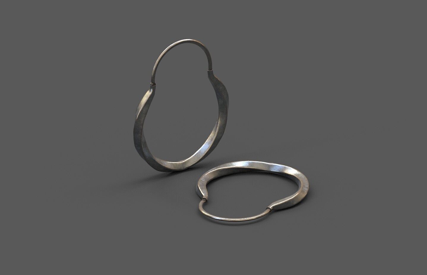 High-Quality 3D Earrings Model Pack 4 Low-poly 3D model_11