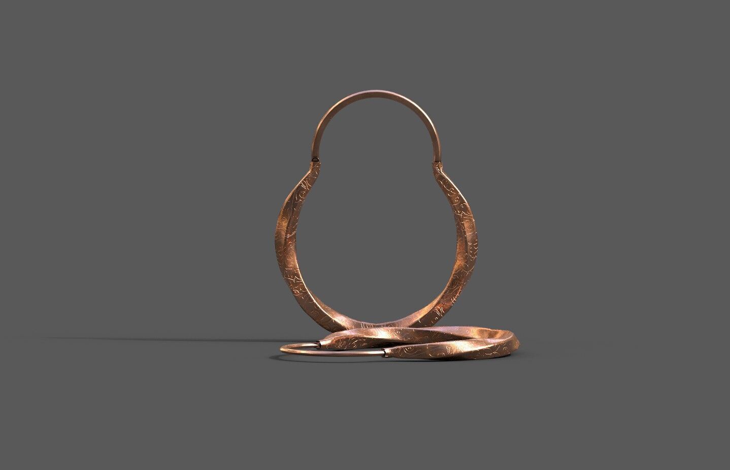 High-Quality 3D Earrings Model Pack 4 Low-poly 3D model_17