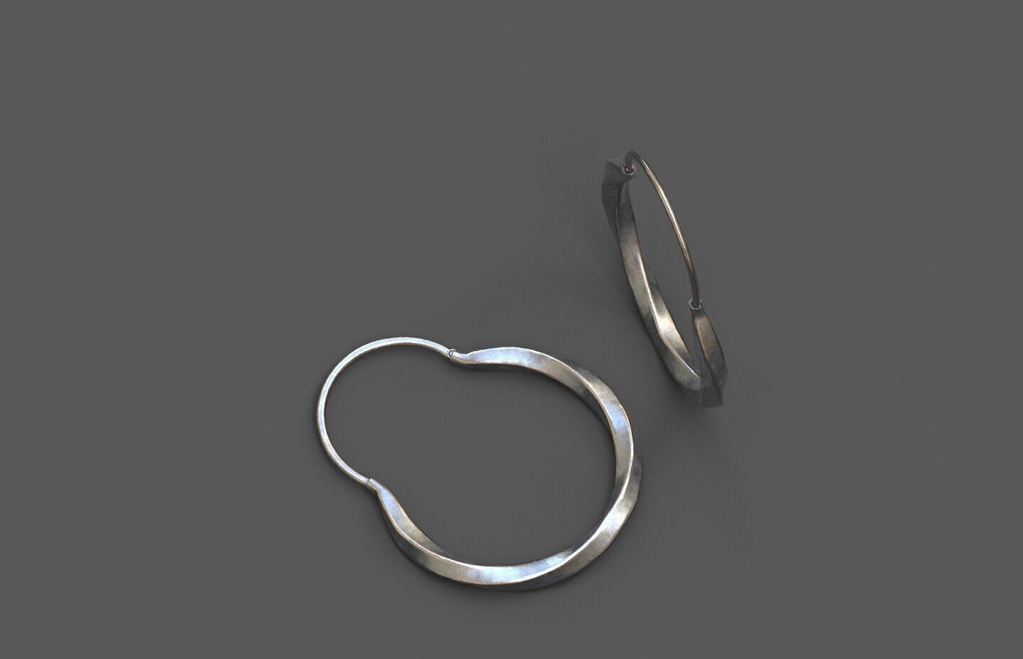 High-Quality 3D Earrings Model Pack 4 Low-poly 3D model_14