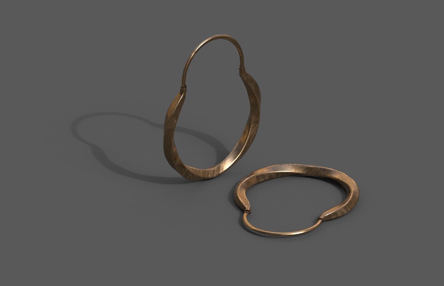 High-Quality 3D Earrings Model Pack 4 Low-poly 3D model_1