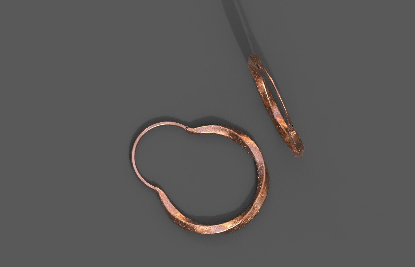 High-Quality 3D Earrings Model Pack 4 Low-poly 3D model_19