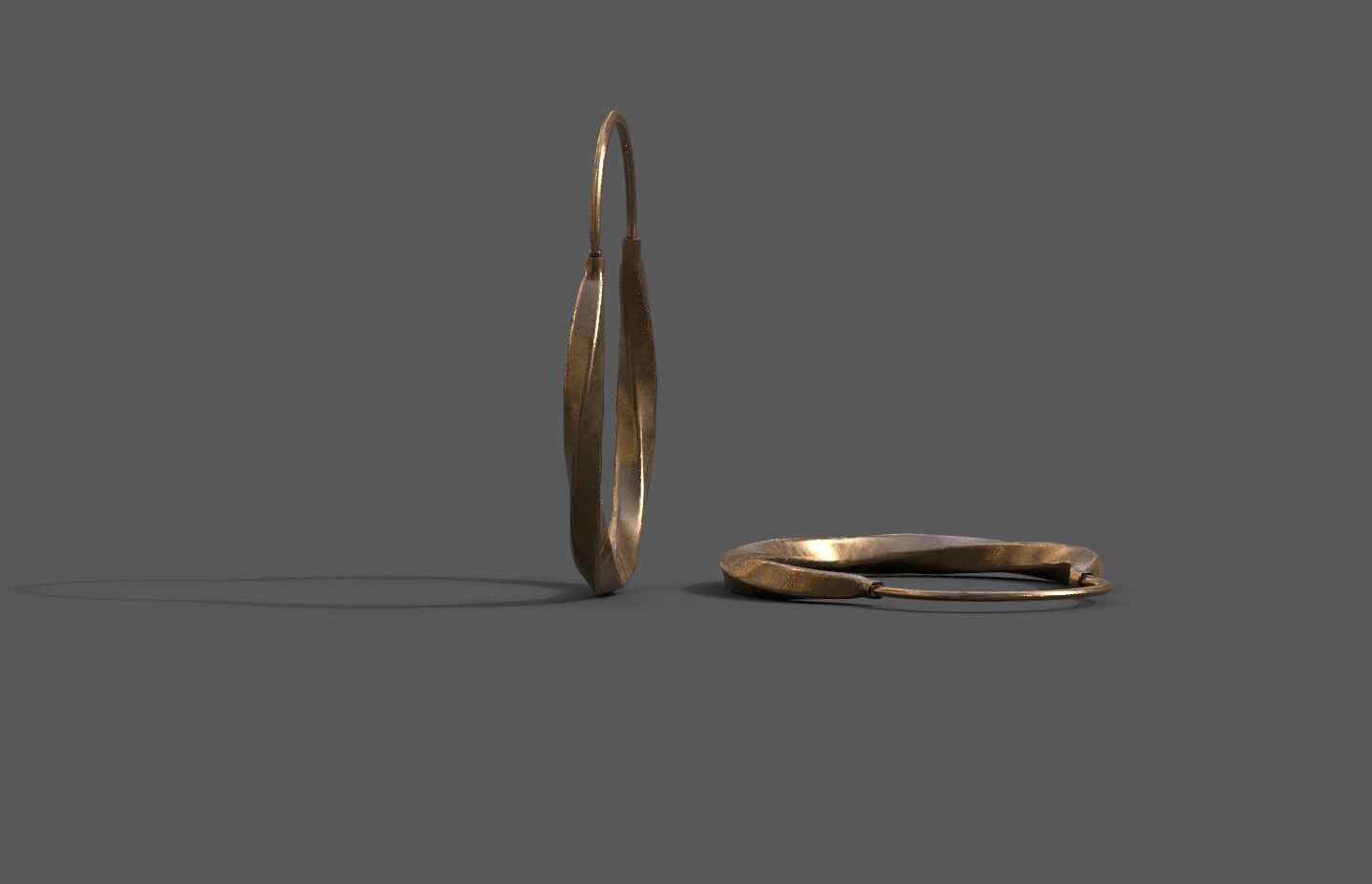 High-Quality 3D Earrings Model Pack 4 Low-poly 3D model_2