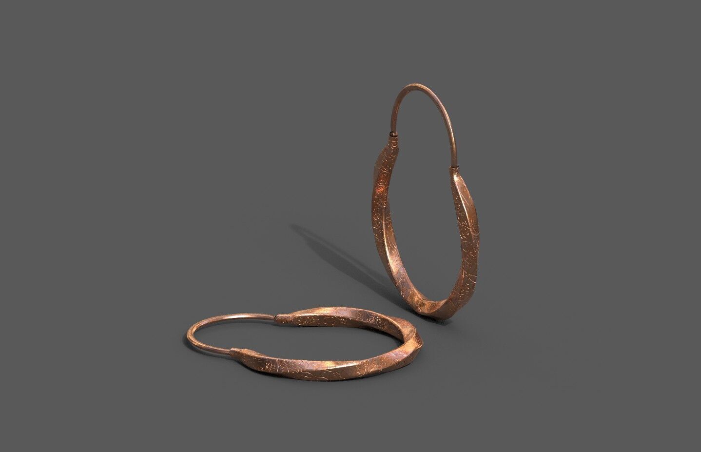 High-Quality 3D Earrings Model Pack 4 Low-poly 3D model_18