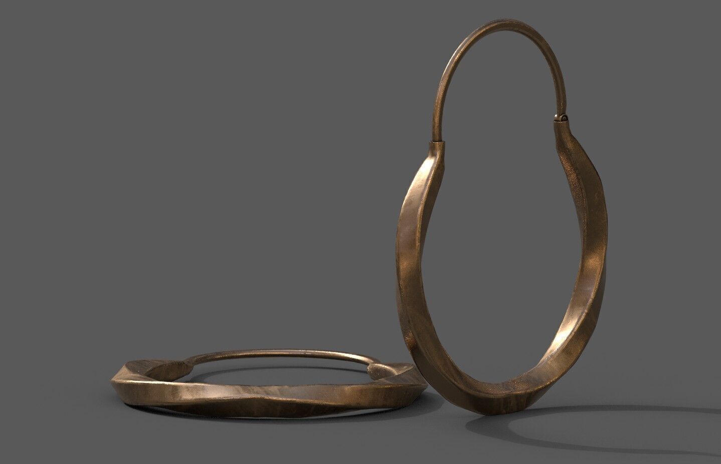 High-Quality 3D Earrings Model Pack 4 Low-poly 3D model_4