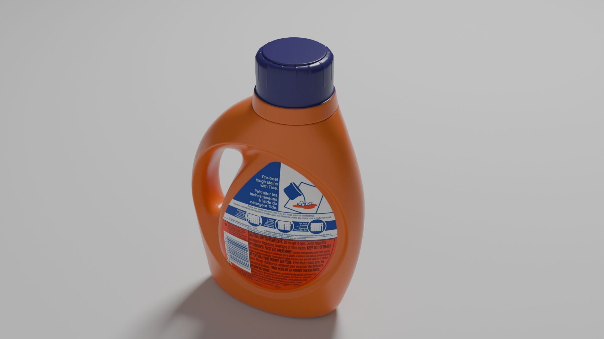 Tide bathroom cleaner bottle 3D model_2
