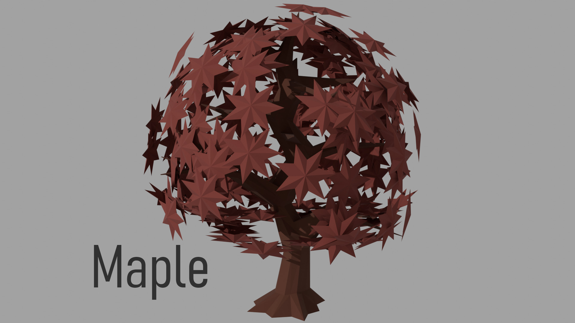 Low poly Tree Pack - 14 Species  Low-poly 3D model_2