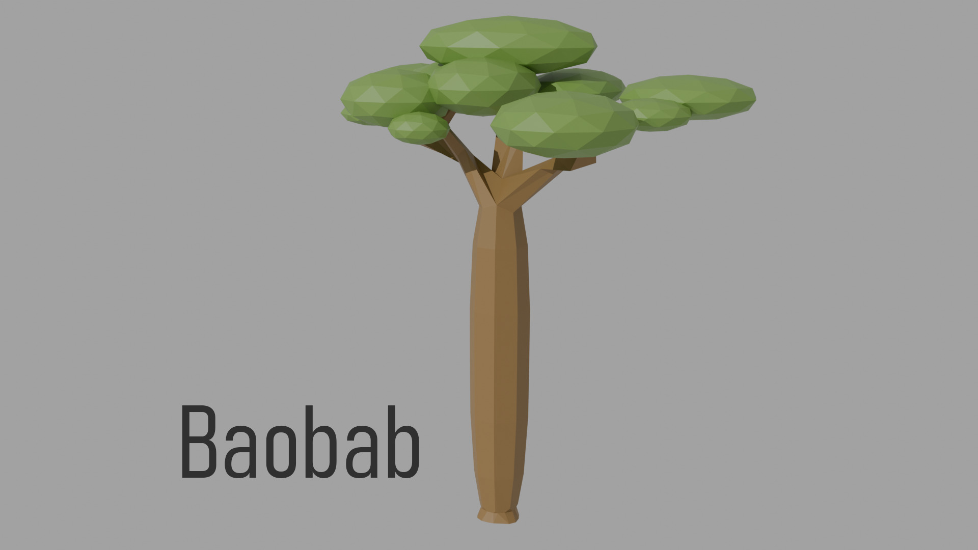 Low poly Tree Pack - 14 Species  Low-poly 3D model_7