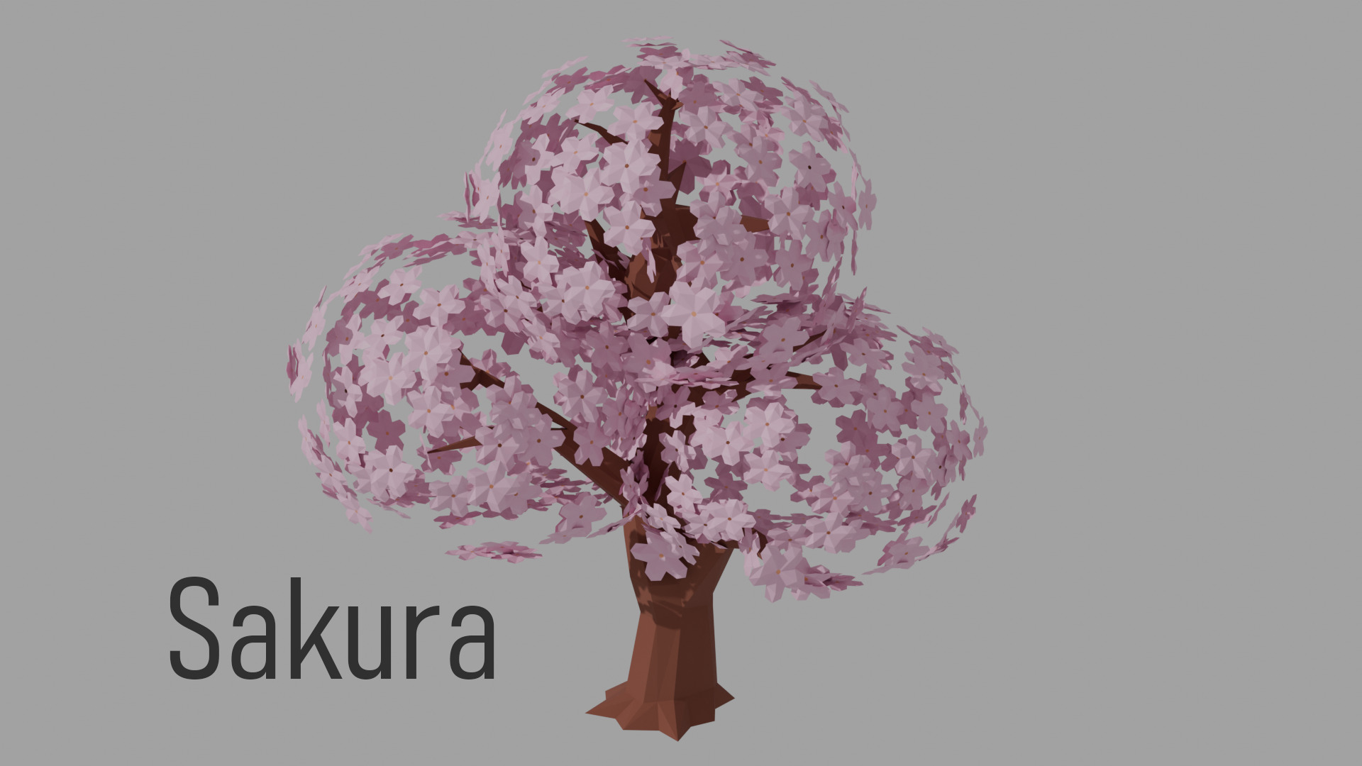 Low poly Tree Pack - 14 Species  Low-poly 3D model_1