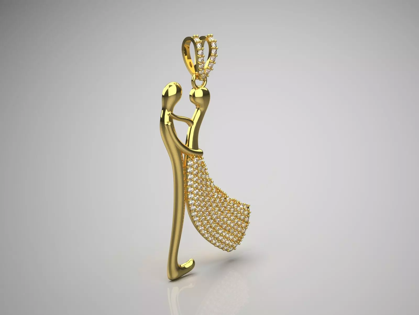 bride and groom pendant jp0262 3D print model