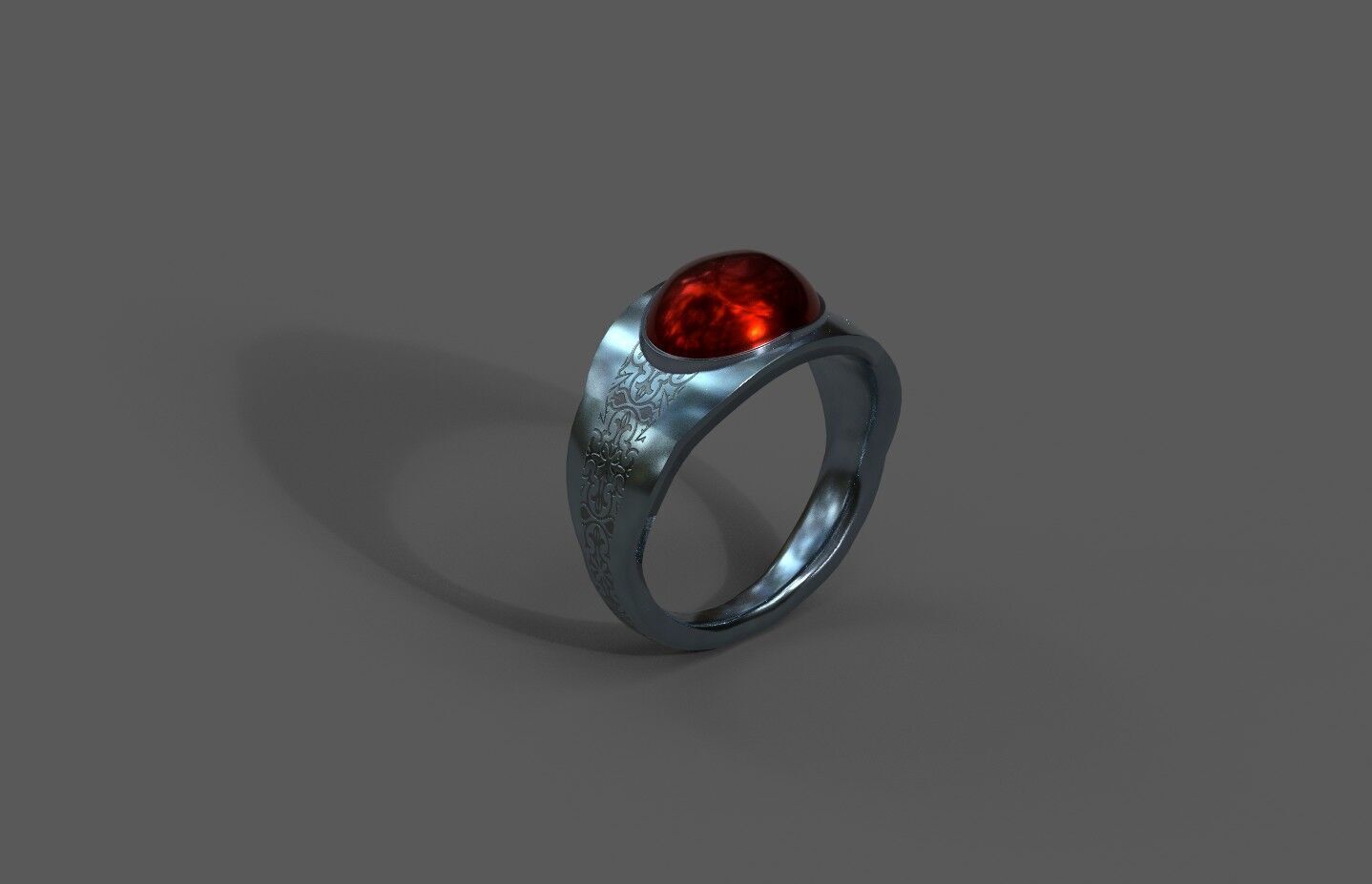 High-Quality 3D Ring Model Low-poly 3D model_2