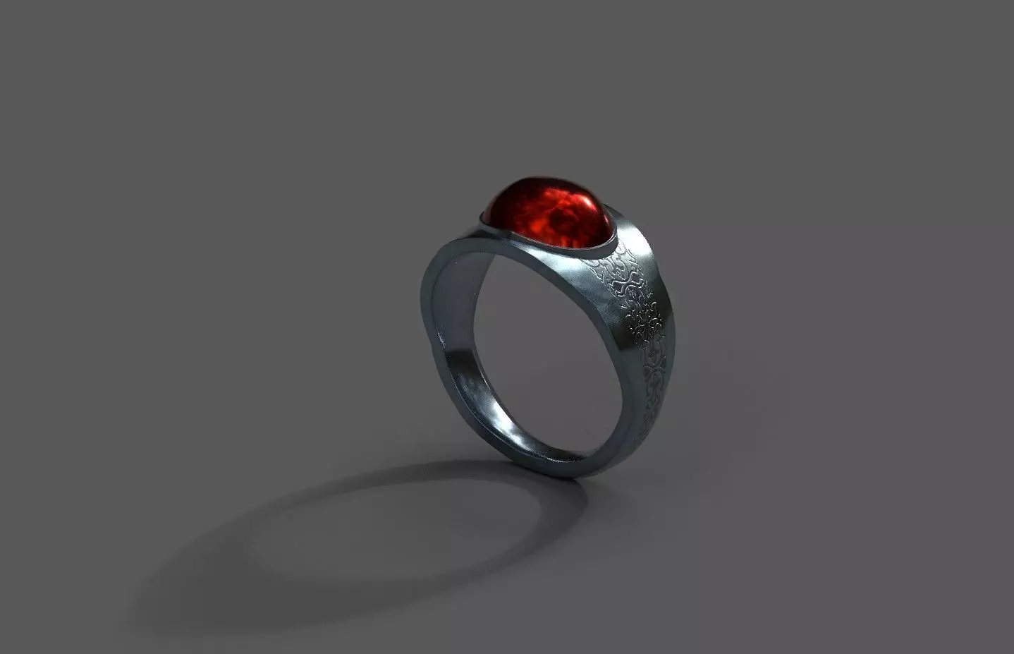 High-Quality 3D Ring Model Low-poly 3D model_0