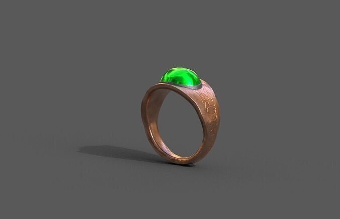 High-Quality 3D Earrings Model Low-poly 3D model