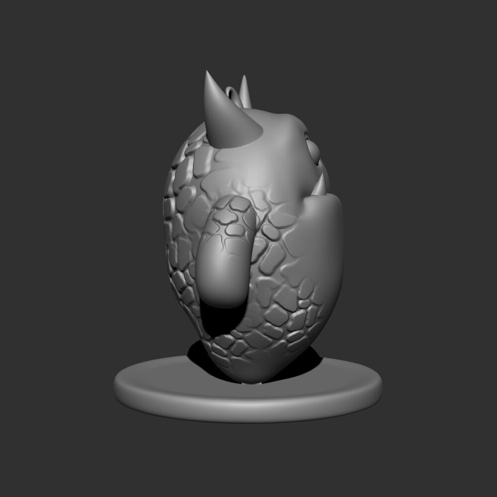 Cute Little Monster  3D print model_4