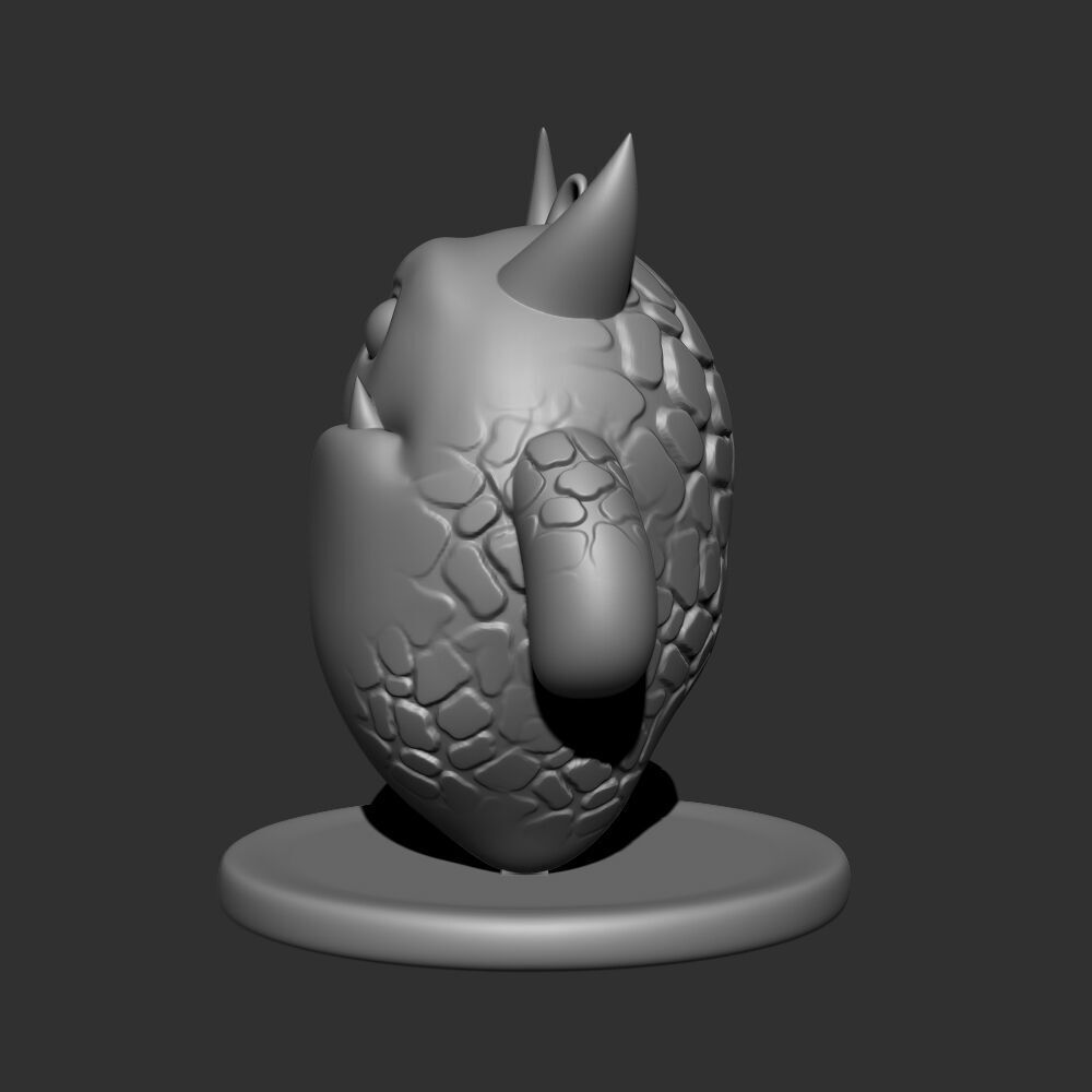 Cute Little Monster  3D print model_2