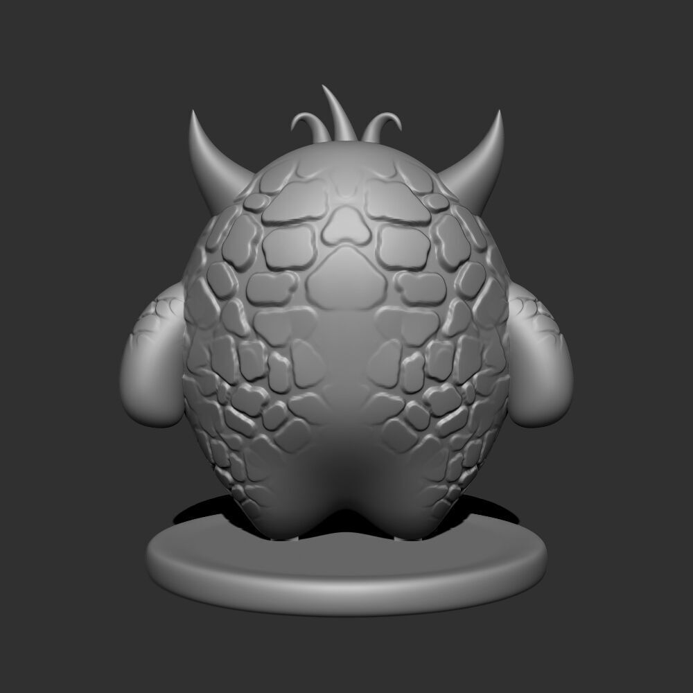 Cute Little Monster  3D print model_3