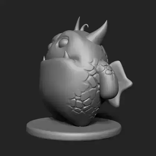 Cute Little Monster with wing base