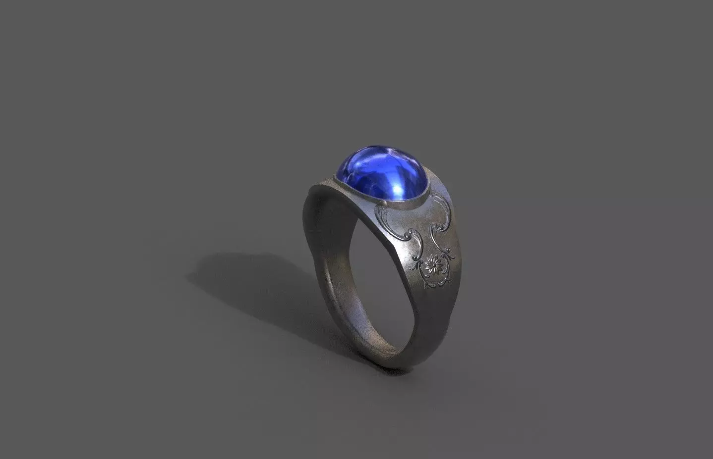 High-Quality 3D Ring Model Low-poly 3D model_0