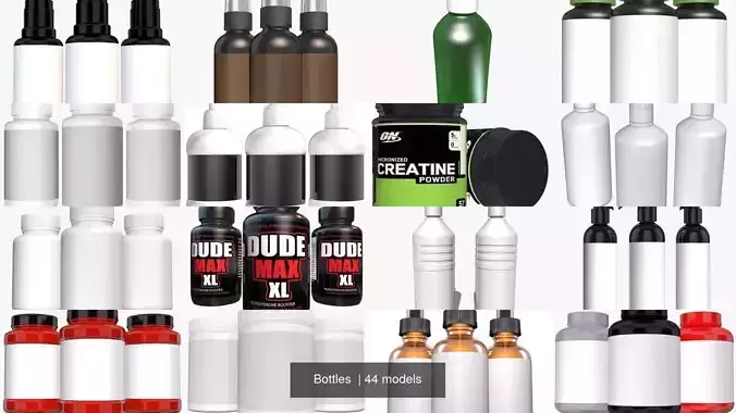 Bottles  3D Model Collection