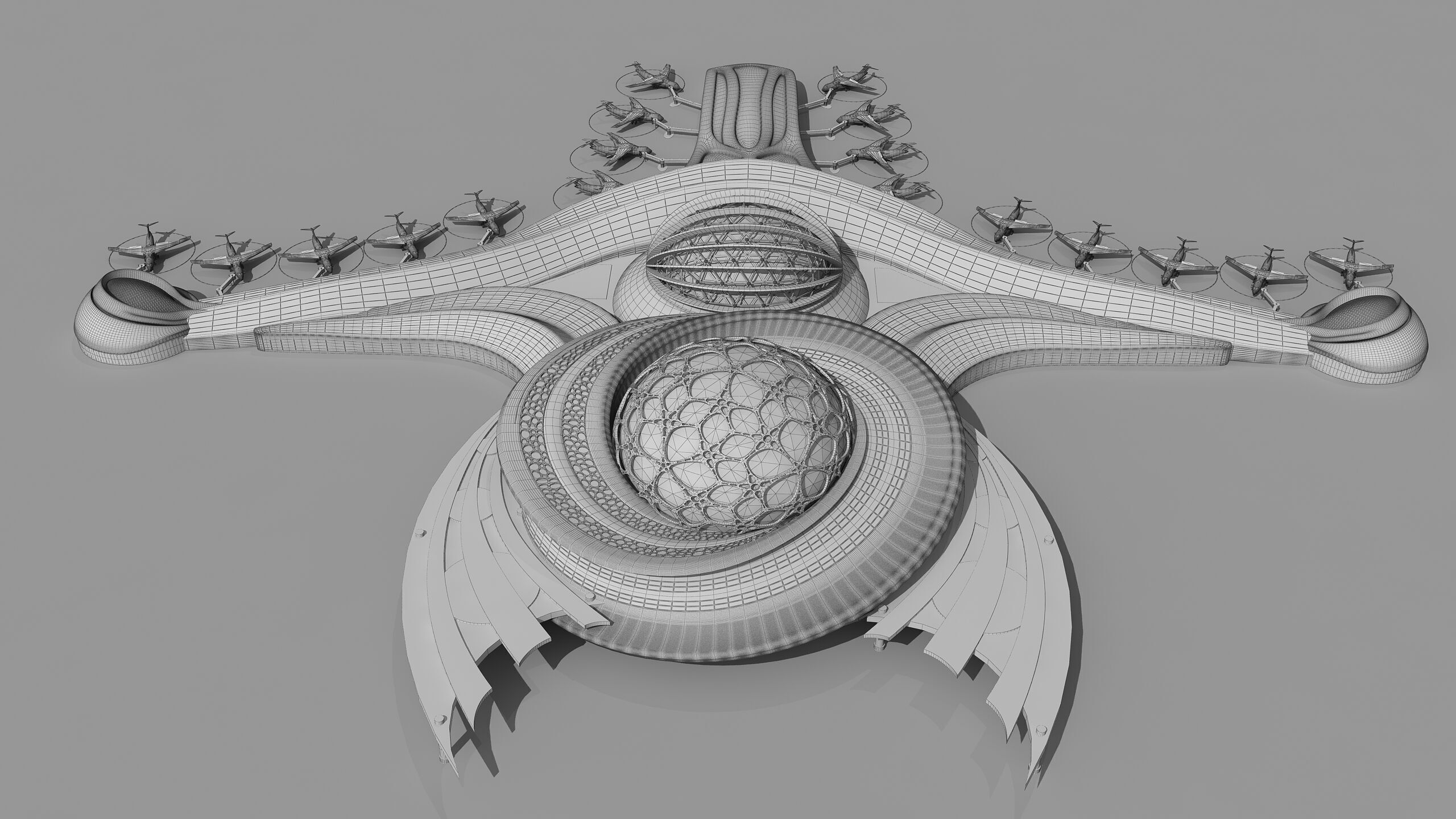 0303 - Airport Architecture Building - 2D Drawings - 3D Files 3D model_16