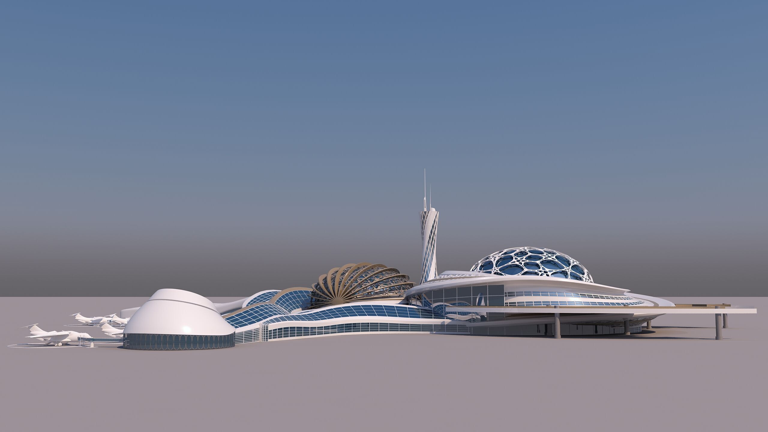 0303 - Airport Architecture Building - 2D Drawings - 3D Files 3D model_6