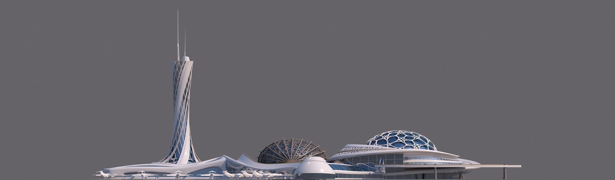 0303 - Airport Architecture Building - 2D Drawings - 3D Files 3D model_12