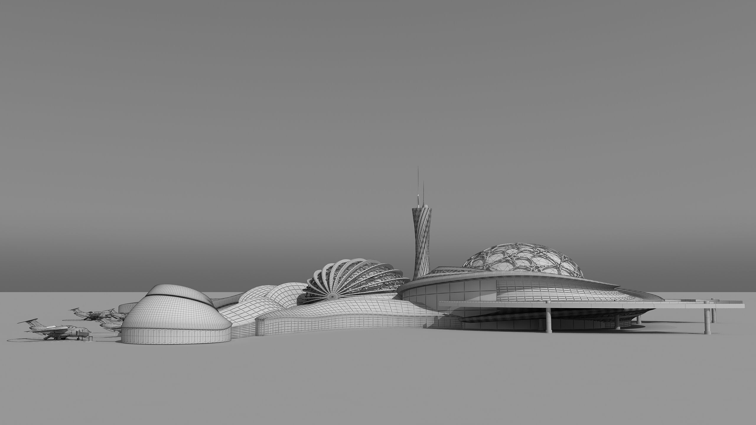 0303 - Airport Architecture Building - 2D Drawings - 3D Files 3D model_19