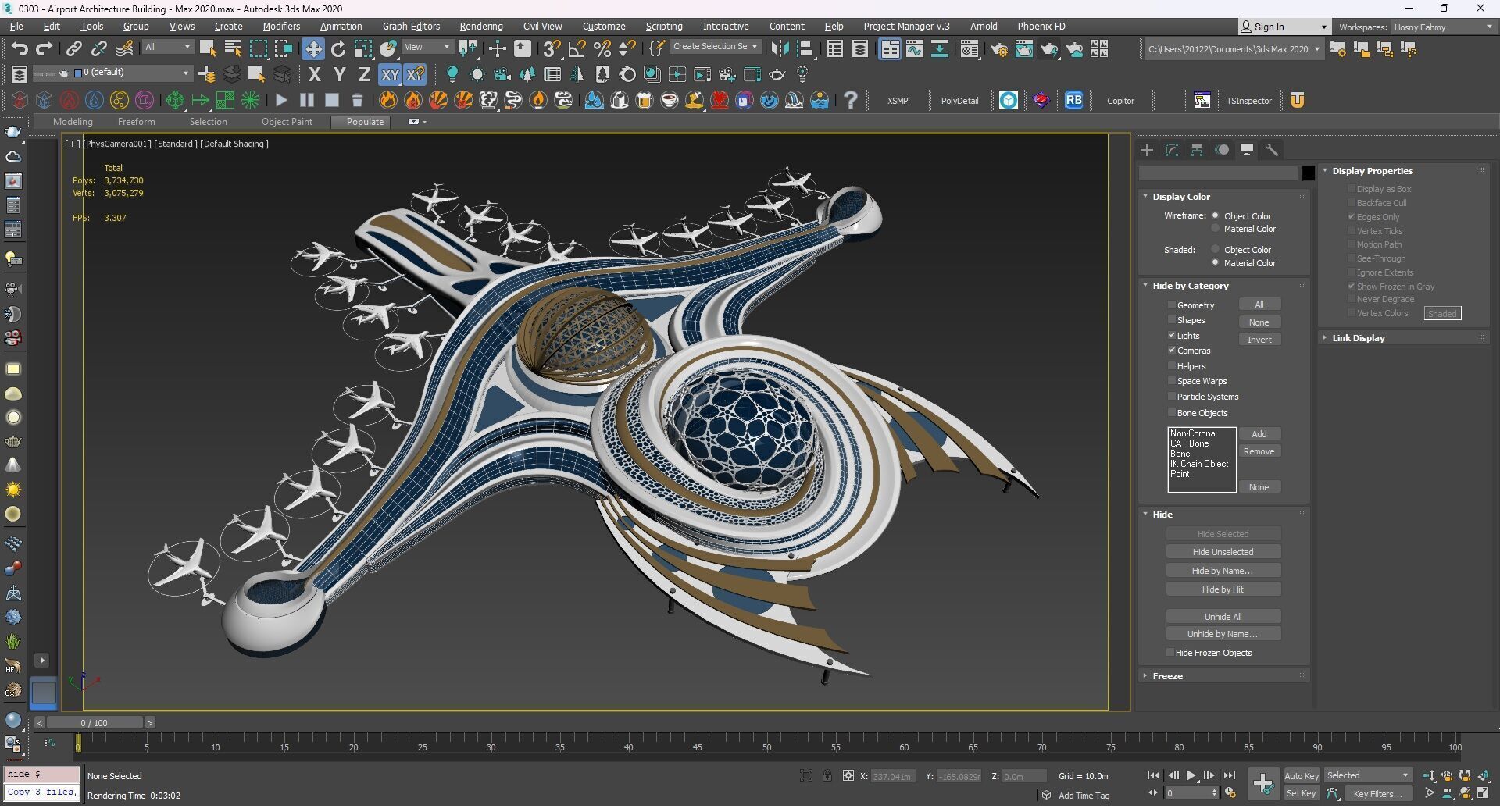 0303 - Airport Architecture Building - 2D Drawings - 3D Files 3D model_22