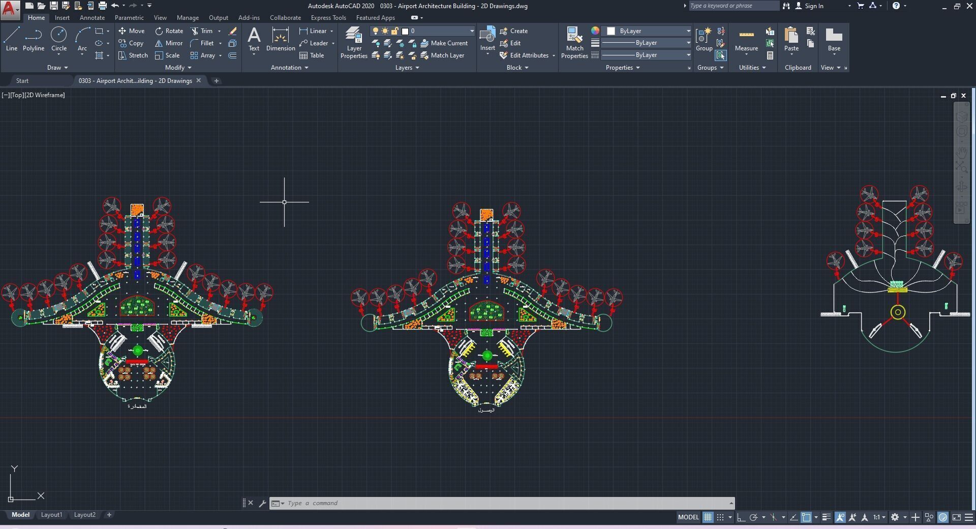 0303 - Airport Architecture Building - 2D Drawings - 3D Files 3D model_29