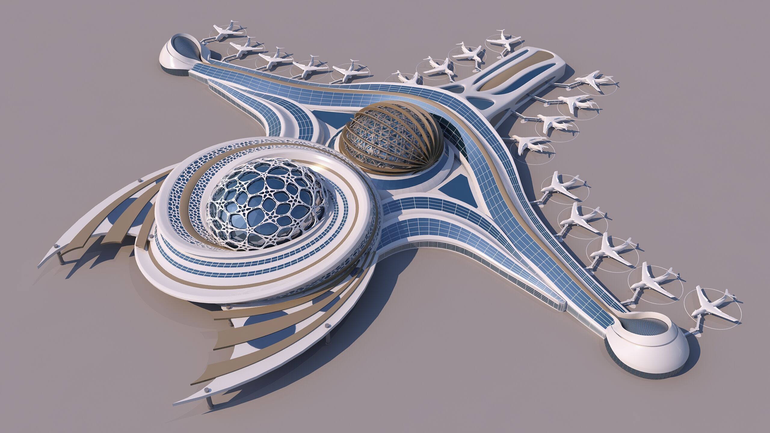 0303 - Airport Architecture Building - 2D Drawings - 3D Files 3D model_1