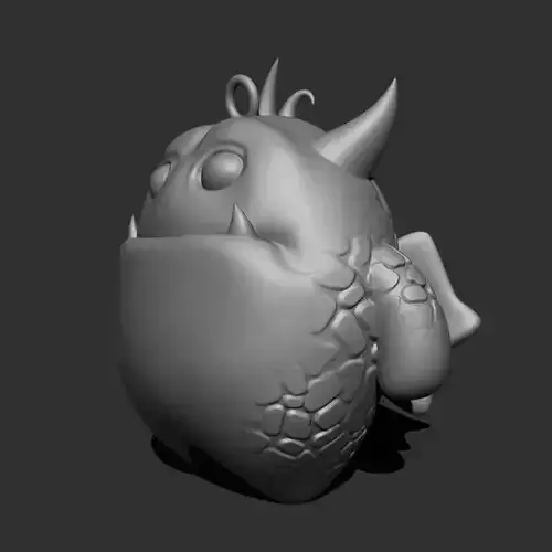 Cute Little Monster keychain