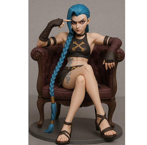 Jinx from Arcane 3D model