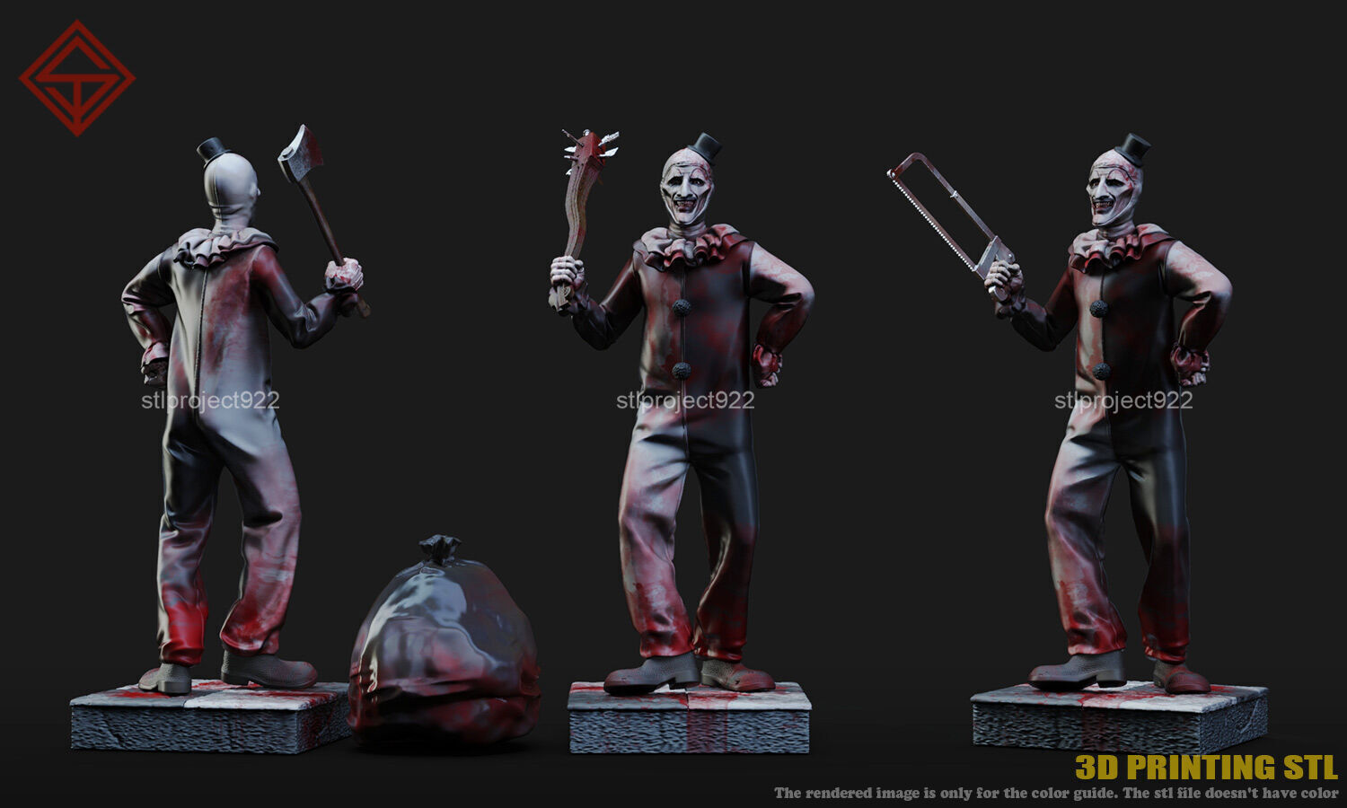 Art The Clown 3D print model_1