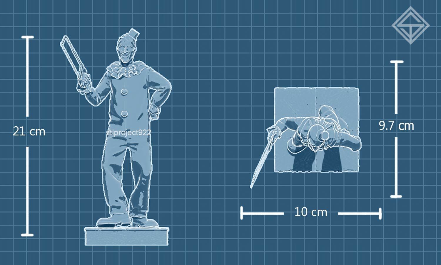 Art The Clown 3D print model_5