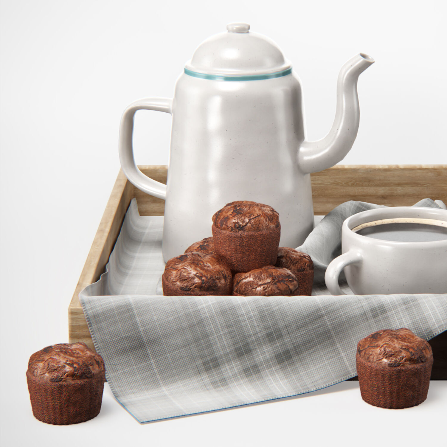 Breakfast Coffee 3 3D model_2