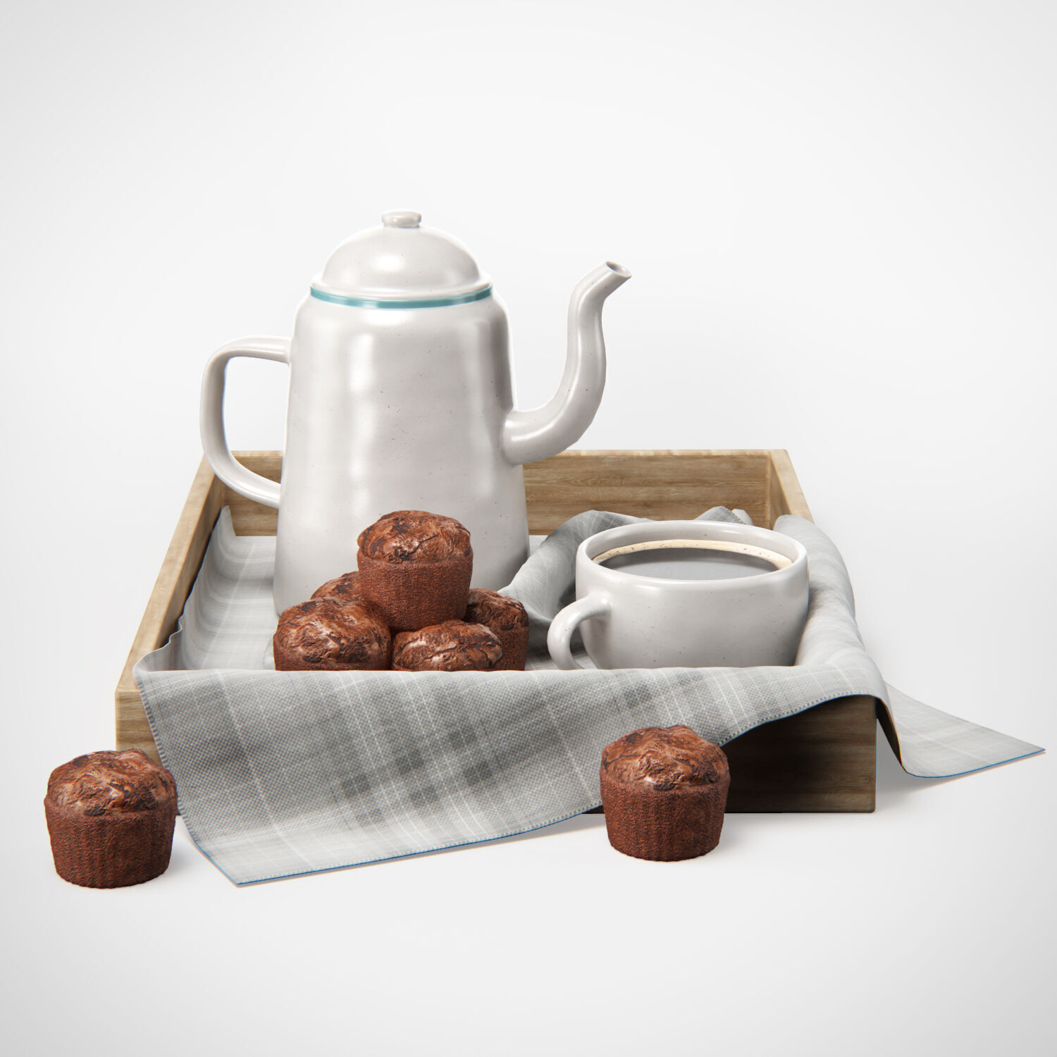 Breakfast Coffee 3 3D model_1