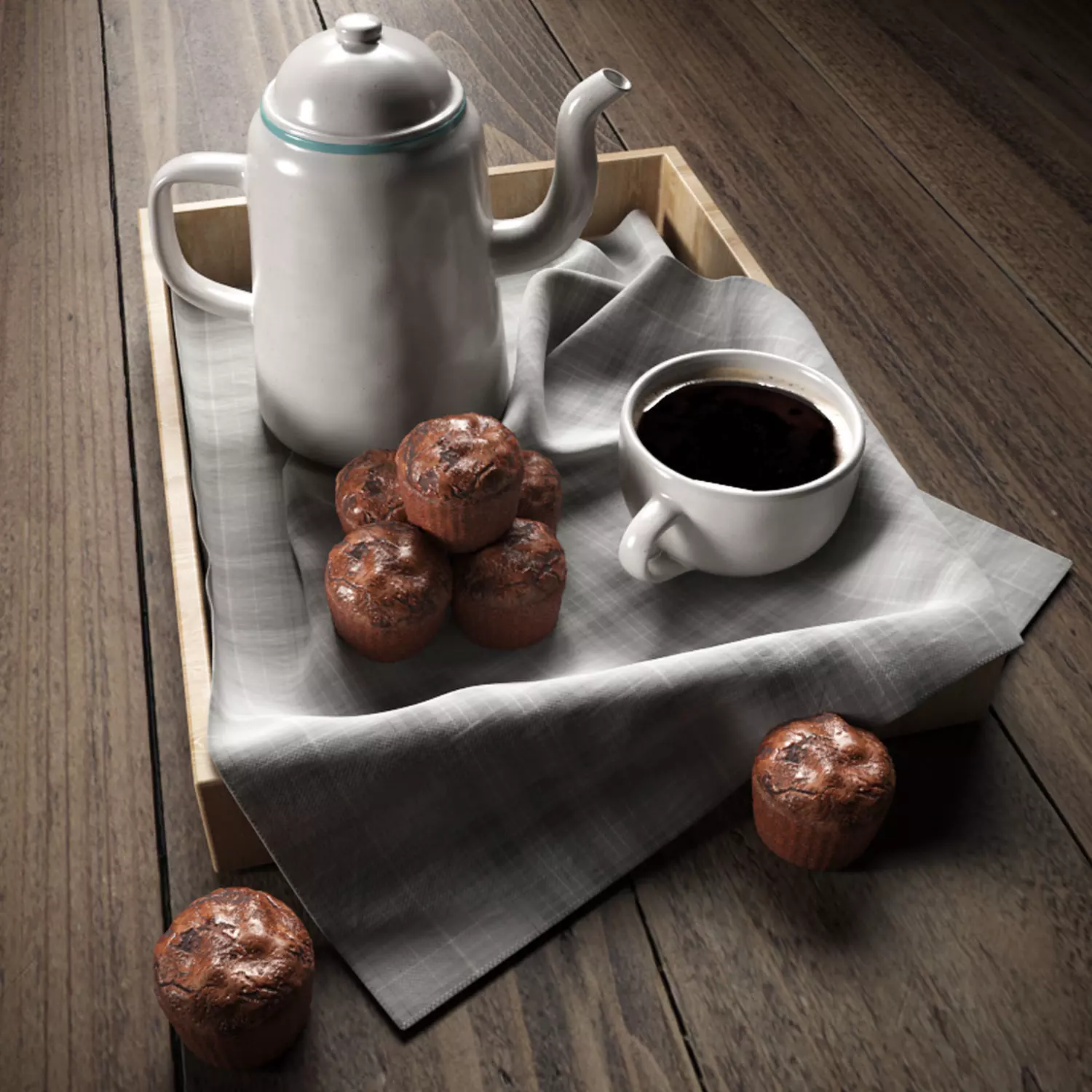 Breakfast Coffee 3 3D model_0