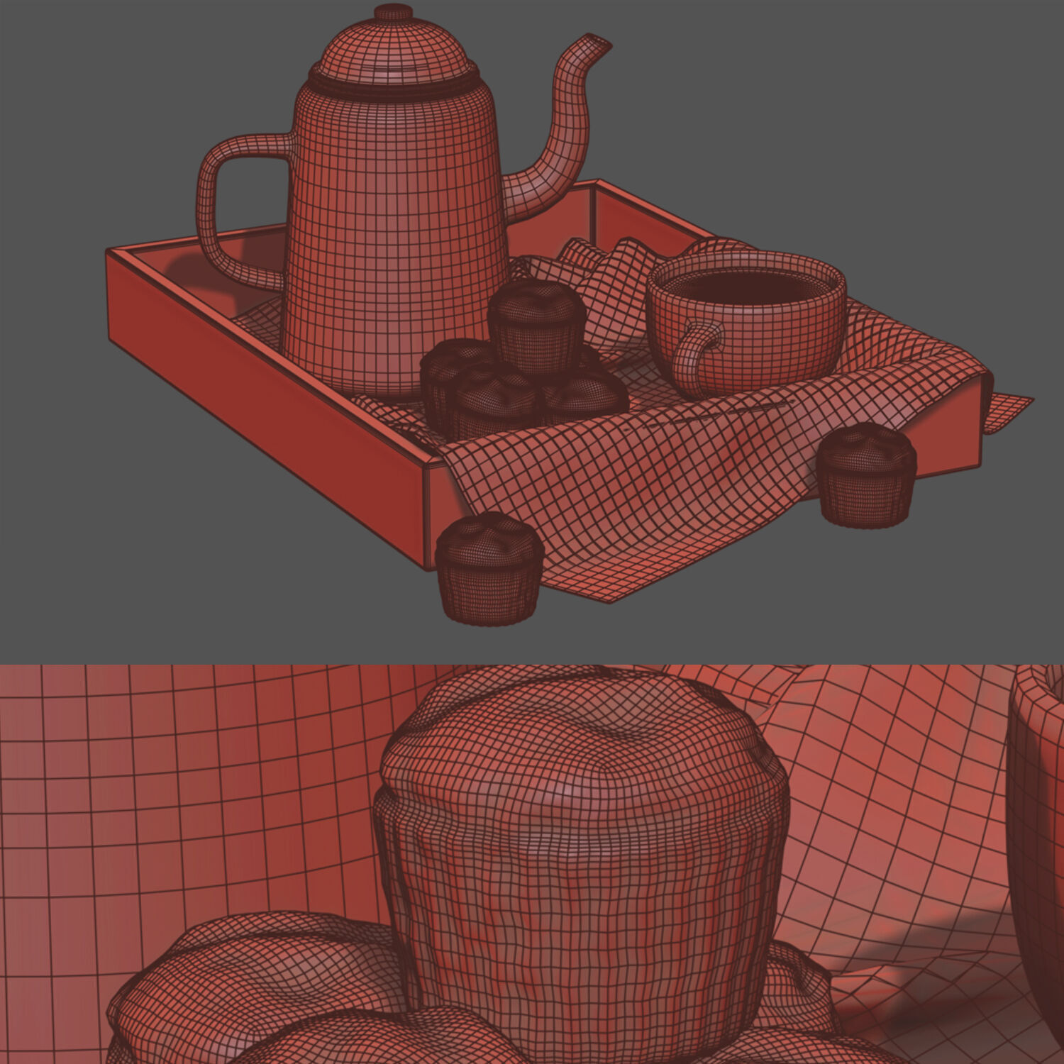 Breakfast Coffee 3 3D model_4