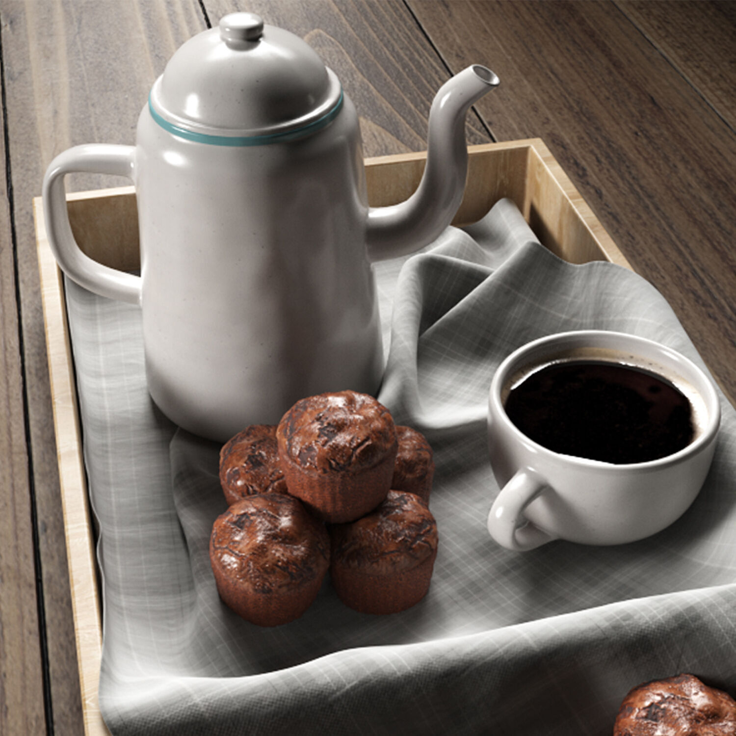 Breakfast Coffee 3 3D model_5